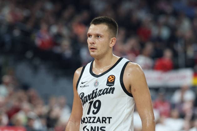 Arijan Lakic (Partizan Belgrad, 19), GER, FC Bayern Basketball vs. Partizan Mozzart Bet Belgrad, Basketball, Euroleague, 3. Spieltag, Saison 2026 2027, 02.10.2026, GER, FC Bayern Basketball vs. Partizan Mozzart Bet Belgrad, Basketball, Euroleague, 3. Spieltag, Saison 2026 2027, 02.10.2026 Muenchen Copyright: xEibner-Pressefoto JennixMaulx EP_JML