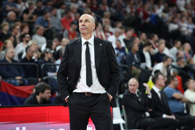 Joan Panarroya (Partizan Belgrad, Chef-Trainer), GER, FC Bayern Basketball vs. Partizan Mozzart Bet Belgrad, Basketball, Euroleague, 3. Spieltag, Saison 2026 2027, 02.10.2026, GER, FC Bayern Basketball vs. Partizan Mozzart Bet Belgrad, Basketball, Euroleague, 3. Spieltag, Saison 2026 2027, 02.10.2026 Muenchen Copyright: xEibner-Pressefoto JennixMaulx EP_JML