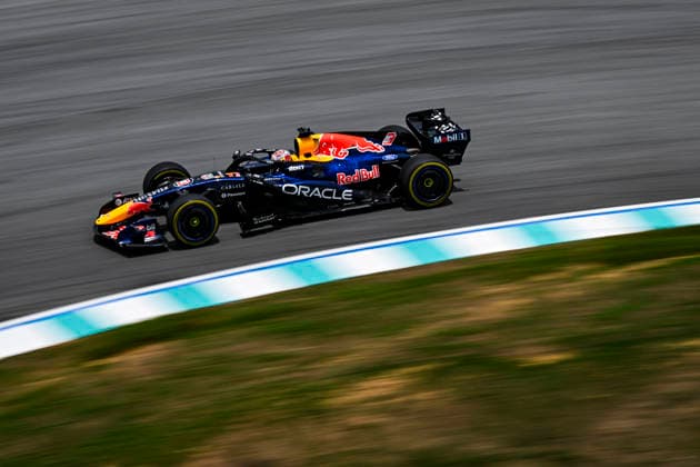 03 VERSTAPPEN Max (nld), Red Bull Racing Ford RB22, action F1 GP 16 Bahrain 2026 in Malaysia F1 GP 16 Bahrain 2026 in Malaysia 03 VERSTAPPEN Max (nld), Red Bull Racing Ford RB22, action F1 GP 16 Bahrain 2026 in Malaysia 03 VERSTAPPEN Max (nld), Red Bull Racing Ford RB22, action during the 2026 Formula 1 Bahrain Grand Prix in Malaysia, 16th round of the 2026 Formula One World Championship, WM, Weltmeisterschaft from October 2 to 4, 2026 on the Sepang International Circuit, in Sepang, Malaysia - Photo Alberto Vimercati DPPI Malaysia