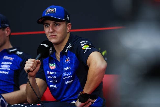 F1 - BAHRAIN GRAND PRIX IN MALAYSIA 2026 press conference, PK, Pressekonferenz HADJAR Isack (fra), Red Bull Racing Ford RB22, portrait during the 2026 Formula 1 Bahrain Grand Prix in Malaysia, 16th round of the 2026 Formula One World Championship, WM, Weltmeisterschaft from October 2 to 4, 2026 on the Sepang International Circuit, in Sepang, Malaysia - SepangMalaysia Copyright: xANTONINxVINCENTx