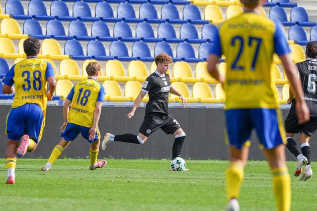 Niederlande: Fussball, Internationales Freundschaftsspiel, Länderspielpause, 3. Liga, Eredivisie, Saison 2026-2027, Kooi Stadion - Leeuwarden (Niederlande), Samstag, 03.10.2026, SC Cambuur Leeuwarden vs SV Meppen: Jonas Goldenstein (SV Meppen, 28) Copyright: xMichelxWittex