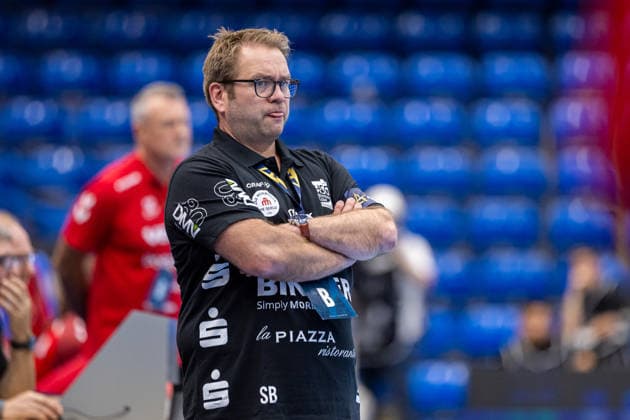Steffen Birkner (HSG Blomberg-Lippe, Trainer) reagiert GER, HSG Blomberg-Lippe vs. HC Podravka, Handball, EHF Champions League Women, Gruppenphase, Spielzeit 2026 2027, 03.10.2026 GER, HSG Blomberg-Lippe vs. HC Podravka, Handball, EHF Champions League Women, Gruppenphase, Spielzeit 2026 2027, 03.10.2026 Lemgo Copyright: xEibner-Pressefoto JanxRollingerx EP_JSK