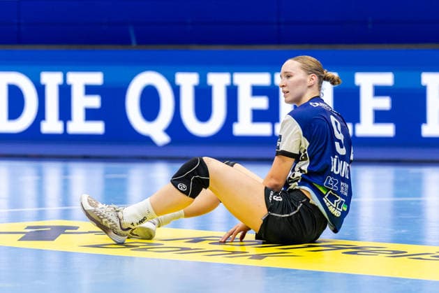 Nieke Kuehne (HSG Blomberg-Lippe, 09) reagiert enttaeuscht GER, HSG Blomberg-Lippe vs. HC Podravka, Handball, EHF Champions League Women, Gruppenphase, Spielzeit 2026 2027, 03.10.2026 GER, HSG Blomberg-Lippe vs. HC Podravka, Handball, EHF Champions League Women, Gruppenphase, Spielzeit 2026 2027, 03.10.2026 Lemgo Copyright: xEibner-Pressefoto JanxRollingerx EP_JSK