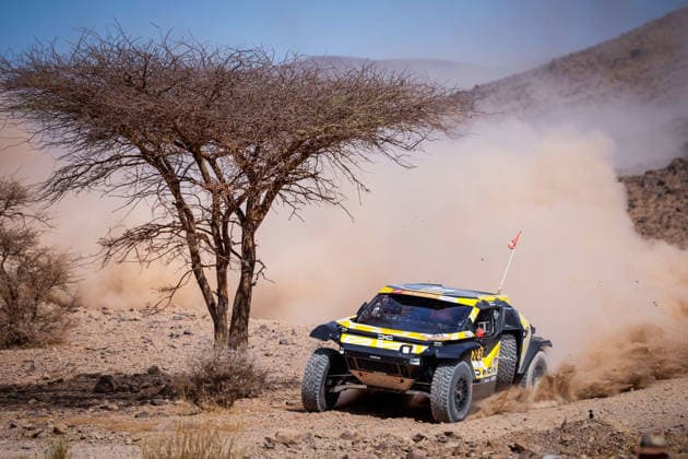 W2RC - RALLYE DU MAROC 2026 223 MORAES Lucas (bra), MORENO Pablo (esp), Dacia Sandrider, The Dacia Sandriders, FIA W2RC, ULT T1+, action , during the Stage 5 of the Rallye du Maroc 2026, 4th round of the 2026 WR2C Championship from October 3, 2026 around Zagora, Morocco - AgadirMorocco Copyright: xFREDERICxLExFLOCxHx