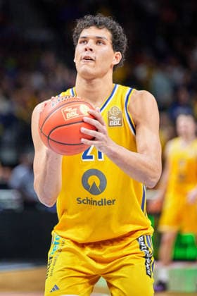 Brandon Angel (ALBA BERLIN, 21), GER, ALBA Berlin vs. BMA 365 Bamberg Baskets, Basketball Herren, easy Credit BBL, Saison 2026 27, 4. Spieltag, 03.10.2026 GER, ALBA Berlin vs. BMA 365 Bamberg Baskets, Basketball Herren, easy Credit BBL, Saison 2026 27, 4. Spieltag, 03.10.2026 Berlin