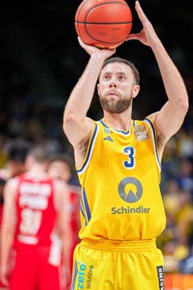 Jordan Ford (ALBA BERLIN, 03), GER, ALBA Berlin vs. BMA 365 Bamberg Baskets, Basketball Herren, easy Credit BBL, Saison 2026 27, 4. Spieltag, 03.10.2026 GER, ALBA Berlin vs. BMA 365 Bamberg Baskets, Basketball Herren, easy Credit BBL, Saison 2026 27, 4. Spieltag, 03.10.2026 Berlin