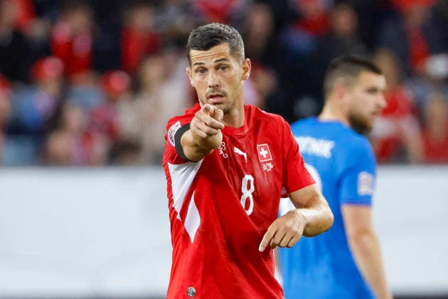 Remo Freuler (Schweiz, 08), Mimik, Gesichtsausdruck, Emotion , Schweiz, UEFA , Nations League, Matchday 3, Schweiz vs. Slowenien, 03.10.2026, Luzern Swissporarena Schweiz Copyright: xGrantxHubbsx
