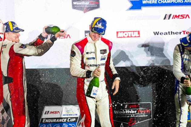 AUTO - IMSA - PETIT LE MANS 2026 04 JAKOBSEN Malthe (dnk), KURTZ George (usa), QUINN Alex (gbr), SOWERY Toby (gbr), CrowdStrike Racing by APR, Oreca 07-Gibson, action during the 2026 Motul Petit Le Mans, 11th round of the 2026 IMSA WeatherTech SportsCar Championship, from October 1 to 3, 2026 on the Michelin Raceway Road Atlanta in Braselton, Georgia, United States of America - BraseltonUnited States Copyright: xFabrizioxBoldonix