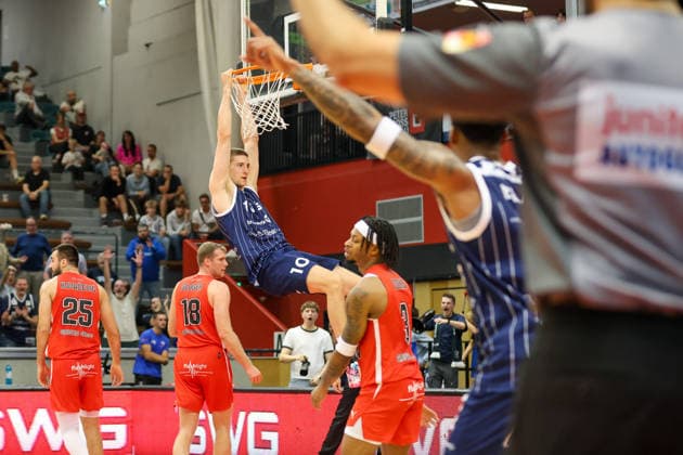 GER, GIESSEN 46ers vs. VfL SparkassenStars Bochum, Basketball, ProA, 3. Spieltag, Spielzeit 2026 2027, 04.10.2026,Neil Masnic (VfL SparkassenStars Bochum) GER, GIESSEN 46ers vs. VfL SparkassenStars Bochum, Basketball, ProA, 3. Spieltag, Spielzeit 2026 2027, 04.10.2026 GIESSEN 46ers Copyright: xEibner-Pressefoto JavadxMohammadpourx EP_JMR