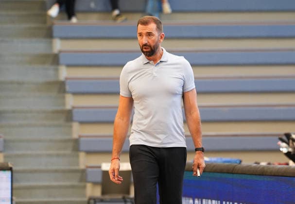 Zoran Kukic (RheinStars Koeln, Cheftrainer) GER, ETB Miners Essen vs RheinStars Koeln, Barmer 2. Basketball Bundesliga, ProA, 3. Spieltag, Saison 2026-27, Sporthalle am Hallo, Essen, 04.10.2026 ETB Miners Essen vs RheinStars Koeln, ProA, 3. Spieltag, Saison 2026-27, 04.10.2026 Essen Copyright: xEibner-Pressefoto ScottxColemanx EP_SCN