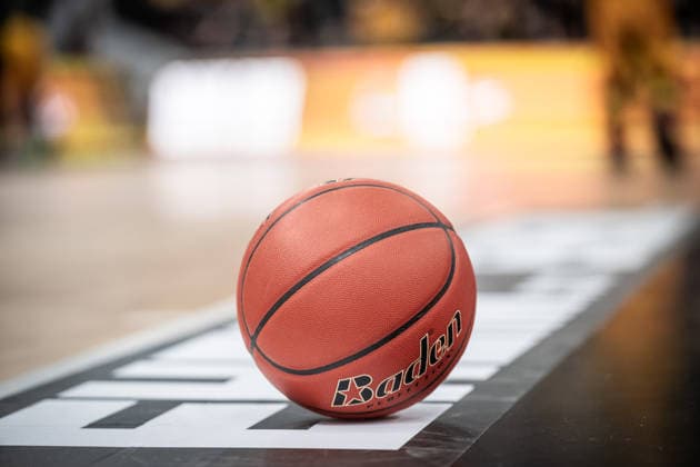 Feature, Symbol Basketball auf dem Spielfeld GER, MHP Riesen Ludwigsburg vs. VET-CONCEPT Gladiators Trier, Basketball Bundesliga, easycredit BBL, 4. Spieltag, Spielzeit 2026 2027, 04.10.2026 GER, MHP Riesen Ludwigsburg vs. VET-CONCEPT Gladiators Trier, Basketball Bundesliga, easycredit BBL, 4. Spieltag, Spielzeit 2026 2027, 04.10.2026 Ludwigsburg Copyright: xSandyxDinkelackerx EP_SDR