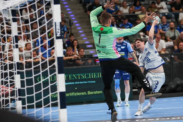 Levin Wanner (TBV Lemgo Lippe, 18) GER, TVB Stuttgart vs. TBV Lemgo Lippe, Handball, Opel Handball-Bundesliga, 6. Spieltag, Spielzeit 2026 2027, 04.10.2026 GER, TVB Stuttgart vs. TBV Lemgo Lippe, Handball, Opel Handball-Bundesliga, 6. Spieltag, Spielzeit 2026 2027, 04.10.2026 Stuttgart Copyright: xEibner-Pressefoto SoerenxHerwegx EP_SHG