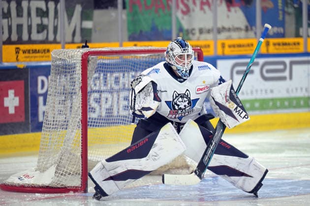 Philipp Maurer (EC Kassel Huskies, 33) Golaie Bietigheim Steelers vs. EC Kassel Huskies, Eishockey, DEL 2, 06.Hauptrundenspiel, Saison 2026 2027, 04.10.2026 Bietigheim Steelers vs. EC Kassel Huskies, Eishockey, DEL 2, 06.Hauptrundenspiel, Saison 2026 2027, 04.10.2026 Bietigheim Copyright: xEibner-Pressefotox EP_TBR