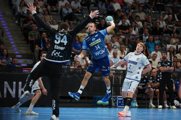 Kai Haefner (TVB Stuttgart, 34) GER, TVB Stuttgart vs. TBV Lemgo Lippe, Handball, Opel Handball-Bundesliga, 6. Spieltag, Spielzeit 2026 2027, 04.10.2026 GER, TVB Stuttgart vs. TBV Lemgo Lippe, Handball, Opel Handball-Bundesliga, 6. Spieltag, Spielzeit 2026 2027, 04.10.2026 Stuttgart Copyright: xEibner-Pressefoto SoerenxHerwegx EP_SHG
