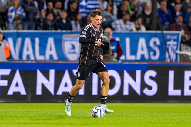 Florian Wirtz (Deutschland, Germany, 17) Griechenland vs. Deutschland, Fussball, UEFA Nations Leauge, 4. Spieltag, Saison 2026 2027, 04.10.2026 Griechenland vs. Deutschland, Fussball, UEFA Nations Leauge, 4. Spieltag, Saison 2026 2027, 04.10.2026 Thessaloniki Copyright: xEibner-Pressefoto J.xDerondeaux EP_JDU