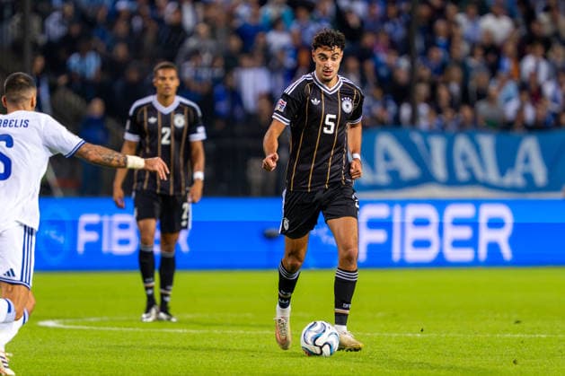 Aleksandar Pavlovic (Deutschland, Germany, 05) Griechenland vs. Deutschland, Fussball, UEFA Nations Leauge, 4. Spieltag, Saison 2026 2027, 04.10.2026 Griechenland vs. Deutschland, Fussball, UEFA Nations Leauge, 4. Spieltag, Saison 2026 2027, 04.10.2026 Thessaloniki Copyright: xEibner-Pressefoto J.xDerondeaux EP_JDU