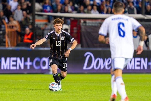 Philipp Treu (Deutschland, Germany, 13) Griechenland vs. Deutschland, Fussball, UEFA Nations Leauge, 4. Spieltag, Saison 2026 2027, 04.10.2026 Griechenland vs. Deutschland, Fussball, UEFA Nations Leauge, 4. Spieltag, Saison 2026 2027, 04.10.2026 Thessaloniki Copyright: xEibner-Pressefoto J.xDerondeaux EP_JDU