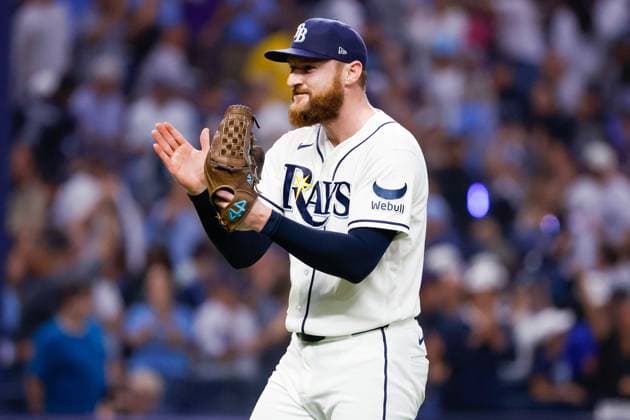 October 5, 2026, St. Petersburg, Florida, USA: Tampa Bay Rays pitcher Bryan Baker (47) celebrates, when the Rays defeat the New York Yankees, 5-2, during the end of the game at Tropicana Field on Monday, Oct. 5, 2026, in St. Petersburg. Florida News - October 5, 2026 - ZUMAs70_ 0868678092st Copyright: xJeffereexWoox