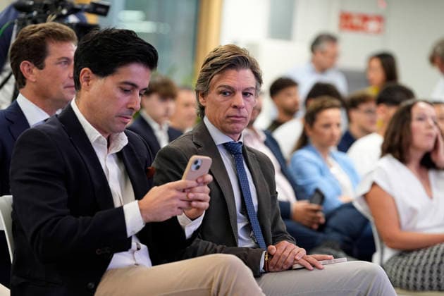 October 6, 2026, Madrid, Madrid, Spain: Alberto Tome during the Desayunos Deportivos Europa Press - Rafael de los Santos, ahead the NFL, American Football Herren, USA Madrid match 2026 holded at Camilo Jose Cela University on October 06, 2026, in Madrid, Spain. Madrid Spain - ZUMAa181 20261006_zaa_a181_001 Copyright: xOscarxJ.xBarrosox