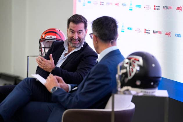 October 6, 2026, Madrid, Madrid, Spain: Rafael de los Santos, Spain NFL, American Football Herren, USA Director, during the Desayunos Deportivos Europa Press - Rafael de los Santos, ahead the NFL Madrid match 2026 holded at Camilo Jose Cela University on October 06, 2026, in Madrid, Spain. Madrid Spain - ZUMAa181 20261006_zaa_a181_005 Copyright: xOscarxJ.xBarrosox