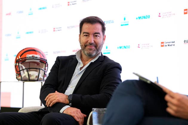 October 6, 2026, Madrid, Madrid, Spain: Rafael de los Santos, Spain NFL, American Football Herren, USA Director, during the Desayunos Deportivos Europa Press - Rafael de los Santos, ahead the NFL Madrid match 2026 holded at Camilo Jose Cela University on October 06, 2026, in Madrid, Spain. Madrid Spain - ZUMAa181 20261006_zaa_a181_007 Copyright: xOscarxJ.xBarrosox