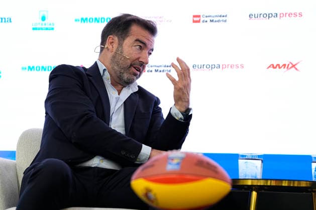 October 6, 2026, Madrid, Madrid, Spain: Rafael de los Santos, Spain NFL, American Football Herren, USA Director, during the Desayunos Deportivos Europa Press - Rafael de los Santos, ahead the NFL Madrid match 2026 holded at Camilo Jose Cela University on October 06, 2026, in Madrid, Spain. Desayunos Deportivos Europa Press - Rafael De Los Santos - ZUMAa181 20261006_zaa_a181_017 Copyright: xOscarxJ.xBarrosox