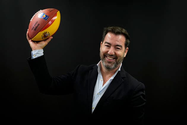 October 6, 2026, Madrid, Madrid, Spain: Rafael de los Santos, Spain NFL, American Football Herren, USA Director, during the Desayunos Deportivos Europa Press - Rafael de los Santos, ahead the NFL Madrid match 2026 holded at Camilo Jose Cela University on October 06, 2026, in Madrid, Spain. Madrid Spain - ZUMAa181 20261006_zaa_a181_020 Copyright: xOscarxJ.xBarrosox