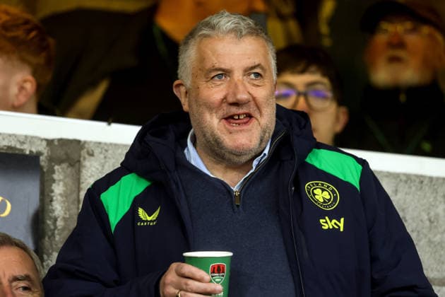 2027 UEFA Under 21 European Qualifier, Munster FA Turner s Cross, Cork 6 10 2026 Republic of Ireland vs England FAI President Paul Cooke Paul Cooke 6 10 2026 Copyright: xx AC019993
