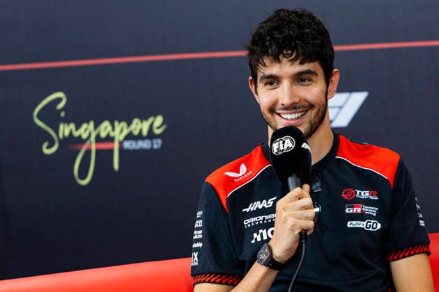 F1 - SINGAPORE GRAND PRIX 2026 OCON Esteban (fra), TGR Haas F1 Team VF-26, portrait, pre-event press conference, PK, Pressekonferenz during the 2026 Formula 1 Singapore Grand Prix, 17th round of the 2026 Formula One World Championship, WM, Weltmeisterschaft from October 9 to 11, 2026 on the Marina Bay Street Circuit, in Singapore, Singapore - SingaporeSingapore Copyright: xJulienxDelfossex