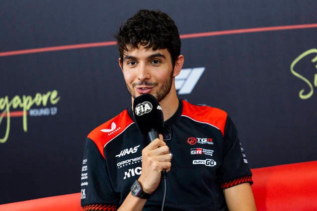 F1 - SINGAPORE GRAND PRIX 2026 OCON Esteban (fra), TGR Haas F1 Team VF-26, portrait, pre-event press conference, PK, Pressekonferenz during the 2026 Formula 1 Singapore Grand Prix, 17th round of the 2026 Formula One World Championship, WM, Weltmeisterschaft from October 9 to 11, 2026 on the Marina Bay Street Circuit, in Singapore, Singapore - SingaporeSingapore Copyright: xJulienxDelfossex