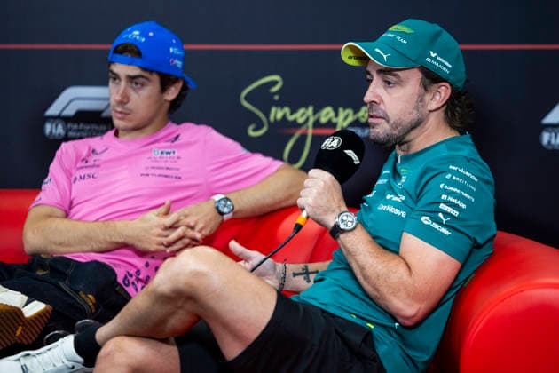 F1 - SINGAPORE GRAND PRIX 2026 ALONSO Fernando (spa), Aston Martin F1 Team Honda AMR26, portrait, pre-event press conference, PK, Pressekonferenz during the 2026 Formula 1 Singapore Grand Prix, 17th round of the 2026 Formula One World Championship, WM, Weltmeisterschaft from October 9 to 11, 2026 on the Marina Bay Street Circuit, in Singapore, Singapore - SingaporeSingapore Copyright: xJulienxDelfossex