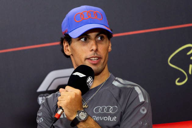 F1 - SINGAPORE GRAND PRIX 2026 BORTOLETO Gabriel (bra), Audi F1 Team R26, portrait, pre-event press conference, PK, Pressekonferenz during the 2026 Formula 1 Singapore Grand Prix, 17th round of the 2026 Formula One World Championship, WM, Weltmeisterschaft from October 9 to 11, 2026 on the Marina Bay Street Circuit, in Singapore, Singapore - SingaporeSingapore Copyright: xJulienxDelfossex