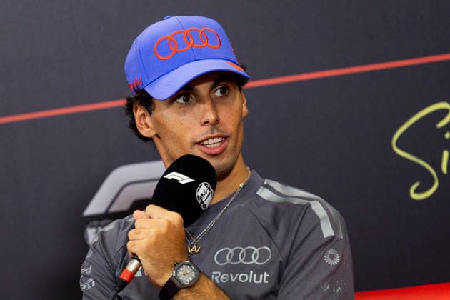 F1 - SINGAPORE GRAND PRIX 2026 BORTOLETO Gabriel (bra), Audi F1 Team R26, portrait, pre-event press conference, PK, Pressekonferenz during the 2026 Formula 1 Singapore Grand Prix, 17th round of the 2026 Formula One World Championship, WM, Weltmeisterschaft from October 9 to 11, 2026 on the Marina Bay Street Circuit, in Singapore, Singapore - SingaporeSingapore Copyright: xJulienxDelfossex