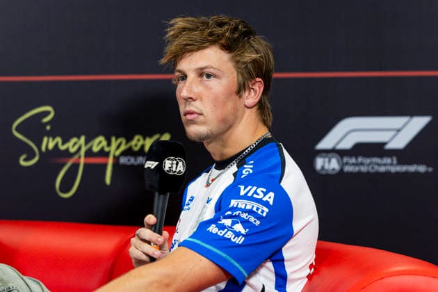 F1 - SINGAPORE GRAND PRIX 2026 LAWSON Liam (nzl), Visa Cash App RB F1 Team VCARB03, portrait, pre-event press conference, PK, Pressekonferenz during the 2026 Formula 1 Singapore Grand Prix, 17th round of the 2026 Formula One World Championship, WM, Weltmeisterschaft from October 9 to 11, 2026 on the Marina Bay Street Circuit, in Singapore, Singapore - SingaporeSingapore Copyright: xJulienxDelfossex