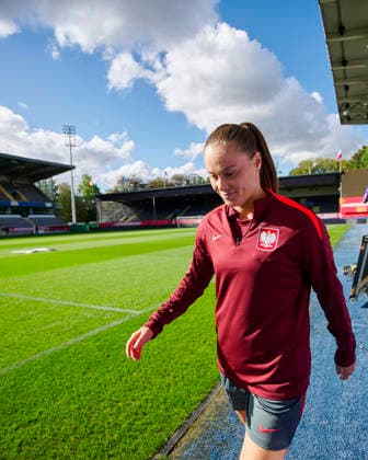 08.10.2026 LEUVEN , PILKA NOZNA KOBIET ( WOMEN S FOOTBALL) TRENING OFICJALNY PRZED POLFINALEM BARAZY MISTRZOSTW SWIATA 2027 TRENING NZ. EWA PAJOR FOTO RADOSLAW JOZWIAK CYFRASPORT NEWSPIX.PL --- Newspix.pl RA2_5971