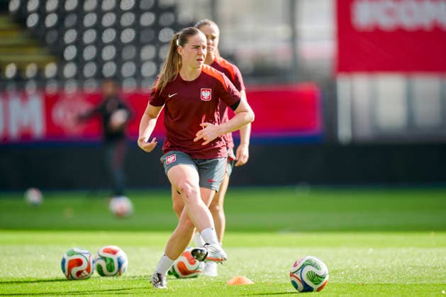 08.10.2026 LEUVEN , PILKA NOZNA KOBIET ( WOMEN S FOOTBALL) TRENING OFICJALNY PRZED POLFINALEM BARAZY MISTRZOSTW SWIATA 2027 TRENING NZ. ADRIANA ACHCINSKA FOTO RADOSLAW JOZWIAK CYFRASPORT NEWSPIX.PL --- Newspix.pl RA2_6221