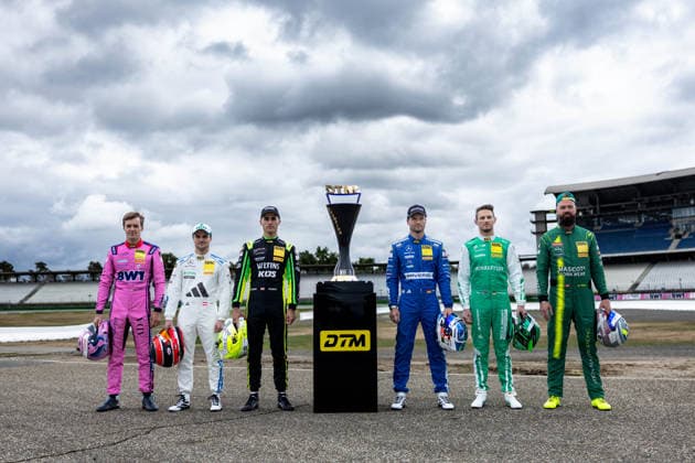 DTM, 15. + 16. Rennen Hockenheim 2026 14 Ferrari 296 GT3 EVO, EMIL FREY RACING: Matteo Cairoli, 22 Mercedes-AMG GT3 EVO, Landgraf Motorsport: Lucas Auer, 91 Porsche 911 GT3 R (992), Manthey: Thomas Preining, 80 Mercedes-AMG GT3 EVO, Winward Racing: Maro Engel, 11 BMW M4 GT3 Evo, Schubert Motorsport: Marco Wittmann, 7 Aston Martin Vantage AMR GT3 EVO, Comtoyou Racing: Nicki Thiim - picture by Gruppe C Photography Sachsenring Hockenheimring Baden-Württemberg Germany Copyright: xGruppexCxPhotographyx