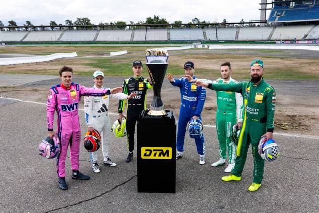 DTM, 15. + 16. Rennen Hockenheim 2026 14 Ferrari 296 GT3 EVO, EMIL FREY RACING: Matteo Cairoli, 22 Mercedes-AMG GT3 EVO, Landgraf Motorsport: Lucas Auer, 91 Porsche 911 GT3 R (992), Manthey: Thomas Preining, 80 Mercedes-AMG GT3 EVO, Winward Racing: Maro Engel, 11 BMW M4 GT3 Evo, Schubert Motorsport: Marco Wittmann, 7 Aston Martin Vantage AMR GT3 EVO, Comtoyou Racing: Nicki Thiim - picture by Gruppe C Photography Sachsenring Hockenheimring Baden-Württemberg Germany Copyright: xGruppexCxPhotographyx