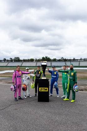 DTM, 15. + 16. Rennen Hockenheim 2026 14 Ferrari 296 GT3 EVO, EMIL FREY RACING: Matteo Cairoli, 22 Mercedes-AMG GT3 EVO, Landgraf Motorsport: Lucas Auer, 91 Porsche 911 GT3 R (992), Manthey: Thomas Preining, 80 Mercedes-AMG GT3 EVO, Winward Racing: Maro Engel, 11 BMW M4 GT3 Evo, Schubert Motorsport: Marco Wittmann, 7 Aston Martin Vantage AMR GT3 EVO, Comtoyou Racing: Nicki Thiim - picture by Gruppe C Photography Sachsenring Hockenheimring Baden-Württemberg Germany Copyright: xGruppexCxPhotographyx