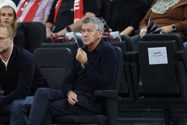 Herbert Hainer (FC Bayern Muenchen, Praesident), GER, FC Bayern Basketball vs. Virtus Bologna, Basketball, Euroleague, 4. Spieltag, Saison 2026 2027, 08.10.2026, GER, FC Bayern Basketball vs. Virtus Bologna, Basketball, Euroleague, 4. Spieltag, Saison 2026 2027, 08.10.2026 Muenchen Copyright: xEibner-Pressefoto JennixMaulx EP_JML