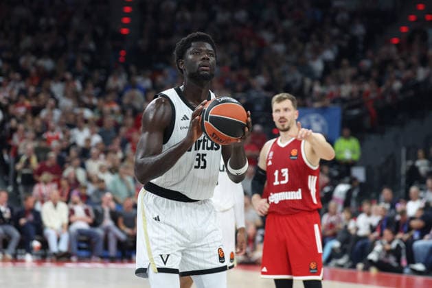 Mouhamet Diouf (Virtus Bologna, 35), GER, FC Bayern Basketball vs. Virtus Bologna, Basketball, Euroleague, 4. Spieltag, Saison 2026 2027, 08.10.2026, GER, FC Bayern Basketball vs. Virtus Bologna, Basketball, Euroleague, 4. Spieltag, Saison 2026 2027, 08.10.2026 Muenchen Copyright: xEibner-Pressefoto JennixMaulx EP_JML