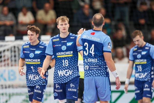 Linus Schmid (TVB Stuttgart, 19) GER, TVB Stuttgart vs. HSG Wetzlar, Handball, Opel Handball-Bundesliga, 8. Spieltag, Spielzeit 2026 2027, 08.10.2026 GER, TVB Stuttgart vs. HSG Wetzlar, Handball, Opel Handball-Bundesliga, 8. Spieltag, Spielzeit 2026 2027, 08.10.2026 Stuttgart Copyright: xEibner-Pressefoto SoerenxHerwegx EP_SHG