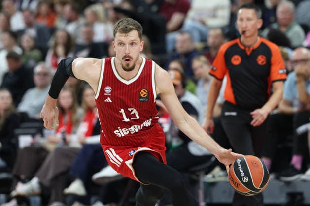 Andreas Obst (FC Bayern Basketball, 13), GER, FC Bayern Basketball vs. Virtus Bologna, Basketball, Euroleague, 4. Spieltag, Saison 2026 2027, 08.10.2026, GER, FC Bayern Basketball vs. Virtus Bologna, Basketball, Euroleague, 4. Spieltag, Saison 2026 2027, 08.10.2026 Muenchen Copyright: xEibner-Pressefoto JennixMaulx EP_JML