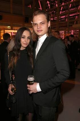 Wilson Gonzalez Ochsenknecht und seine Freundin Lorraine beim NRW Empfang im Rahmen der 65. Berlinale am 08.02.2015 in Berlin 65. Berlinale 2015, NRWd Empfang