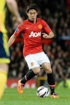 MANCHESTER, United Kingdom - Manchester United midfielder Shinji Kagawa is pictured during an English League Cup semifinal second-leg match against Sunderland in Manchester, England, on Jan. 22, 2014. Sunderland won on penalties. 0123012