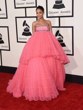 Feb. 8, 2015 - Los Angeles, California, U.S. - Rihanna arrives for the 57th Annual Grammy Awards at Staples Center. - ZUMAo05