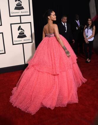 Feb. 8, 2015 - Los Angeles, California, U.S. - Rihanna arrives for the 57th Annual Grammy Awards at Staples Center. - ZUMAo05