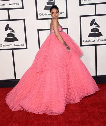 Feb. 8, 2015 - Los Angeles, California, U.S. - Rihanna arrives for the 57th Annual Grammy Awards at Staples Center. - ZUMAo05