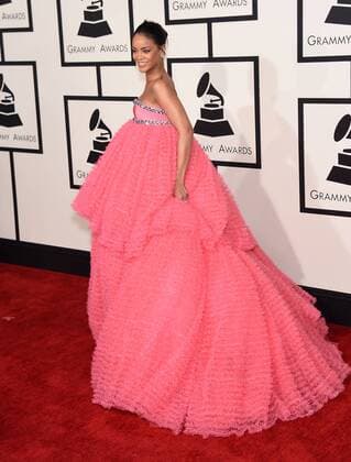 Feb. 8, 2015 - Los Angeles, California, U.S. - Rihanna arrives for the 57th Annual Grammy Awards at Staples Center. - ZUMAo05