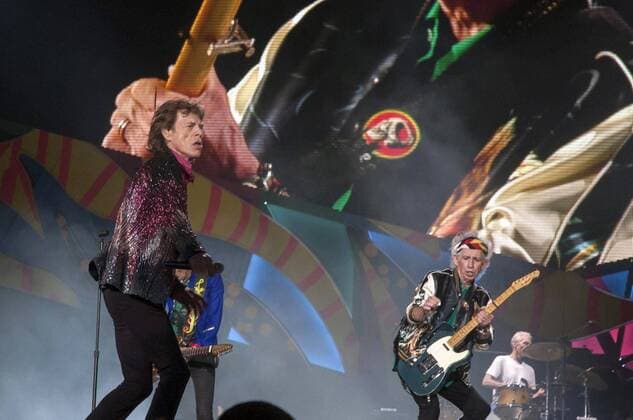 (160326) -- HAVANA, March 26, 2016 -- British band the Rolling Stones performs during a concert at Ciudad Deportiva Sports Complex in the city of Havana, capital of Cuba, on March 25, 2016. British band the Rolling Stones held their first concert in Cuba, which was a landmark cultural event that comes just three days after U.S. President Barack Obama visited the Caribbean nation. The band s Cuba stop ends its Ole Latin America tour, which also included concerts in Brazil, Uruguay, Chile, Argentina and Mexico. Jose Tito Merino Prensa Latina) CUBA-HAVANA-THE ROLLING STONES-CONCERT e PRENSAxLATINA